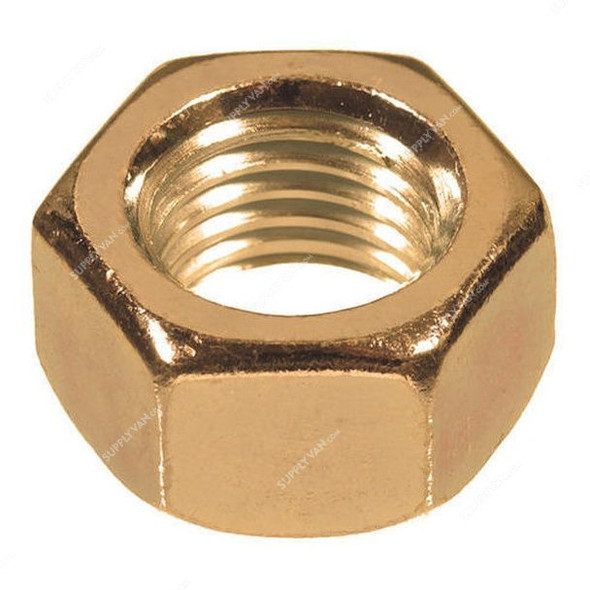 Brass Hex Nut, DIN 934, M12, 100 Pcs/Pack