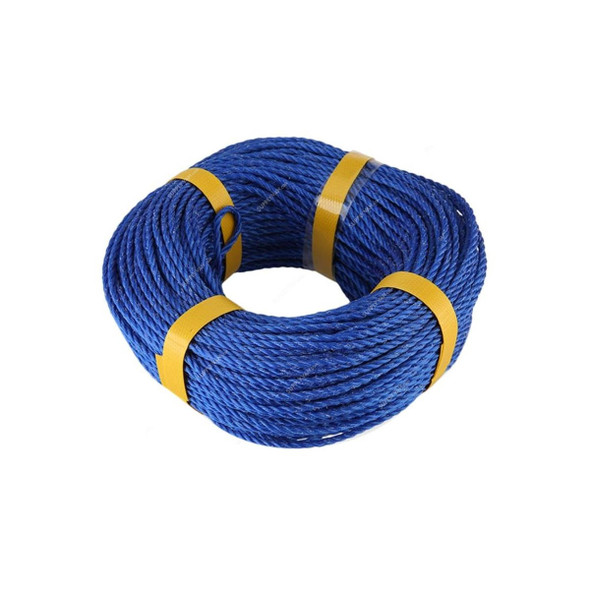 Nylon Rope, 12MM x 50 Mtrs, Blue