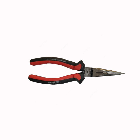 Wiha Long Nose Plier, 43423, 160MM, Black/Red