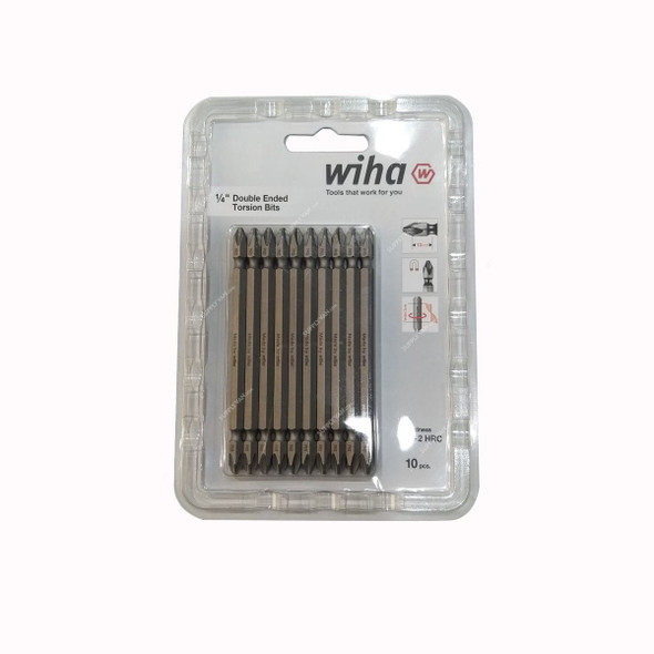 Wiha Double Ended Screwdriver Bit Set, 41247, 110MM