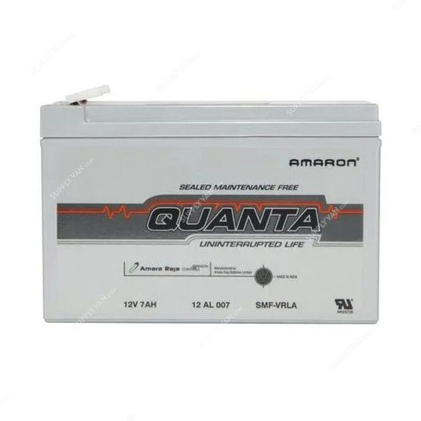 Amaron Quanta Lead Acid Battery, 12AL007, 12VDC, 7Ah