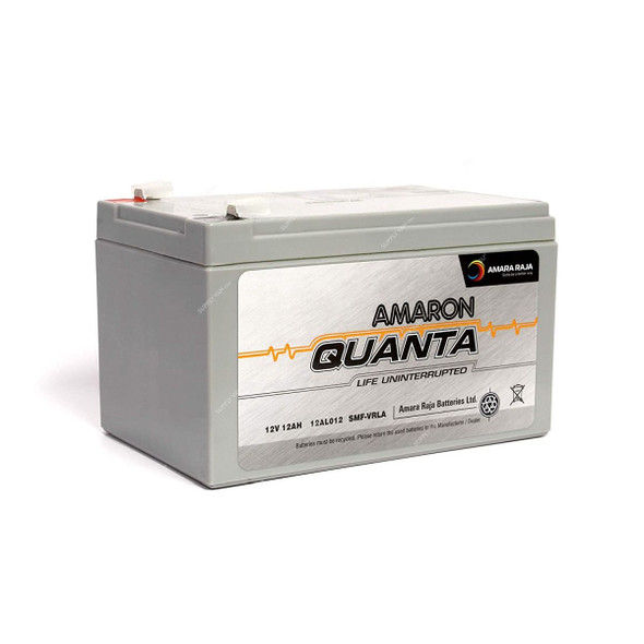 Amaron Quanta Lead Acid Battery, 12AL012, 12VDC, 12Ah