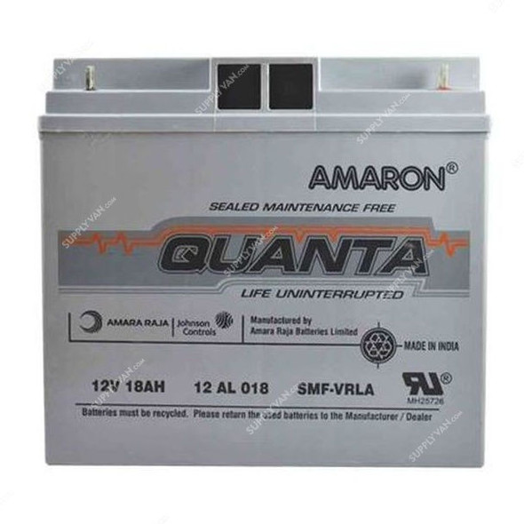 Amaron Quanta Lead Acid Battery, 12AL018, 12VDC, 18Ah