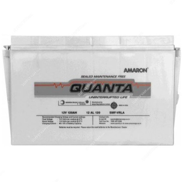 Amaron Quanta Lead Acid Battery, 12AL120, 12VDC, 120Ah