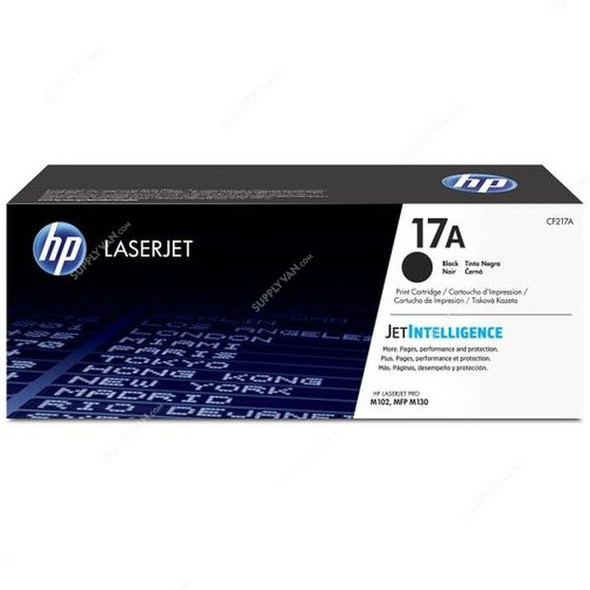 HP Original LaserJet Toner Cartridge, CF217A, 17A, Black