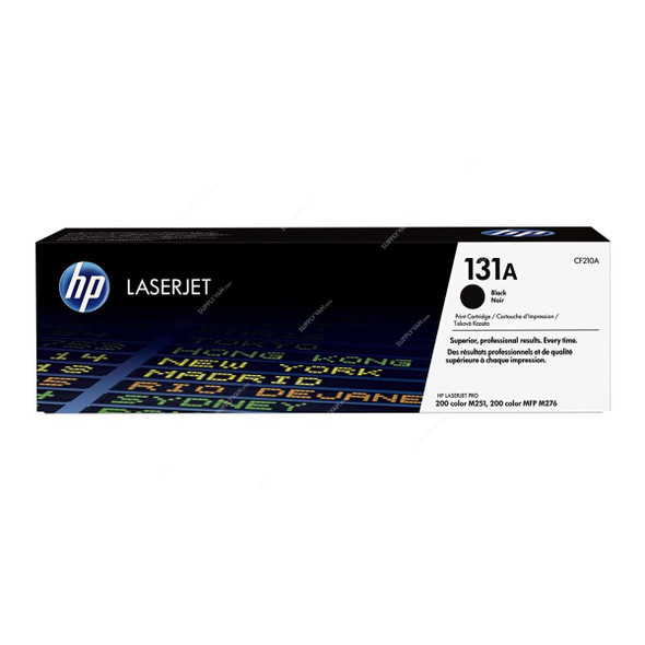 HP Original LaserJet Toner Cartridge, CF210A, 131A, Black