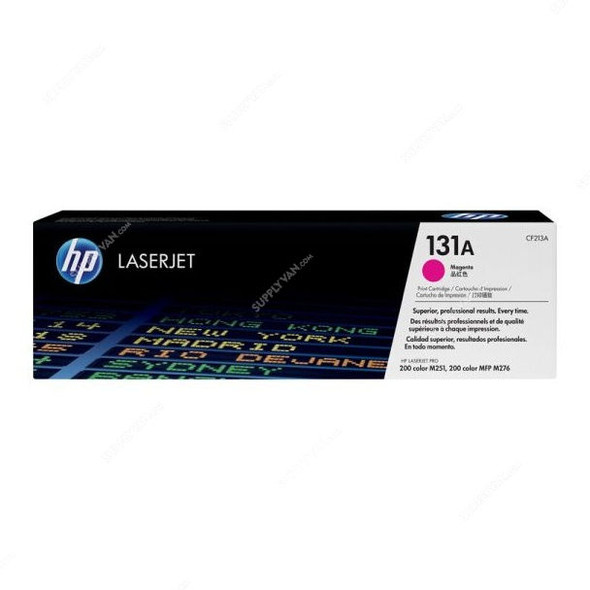 HP Original LaserJet Toner Cartridge, CF213A, 131A, Magenta