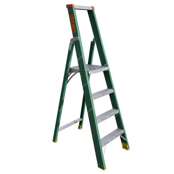 Penguin Fibreglass Platform Ladder, FGPF, 3+1 Steps, 1 Mtrs, 150 Kg Weight Capacity