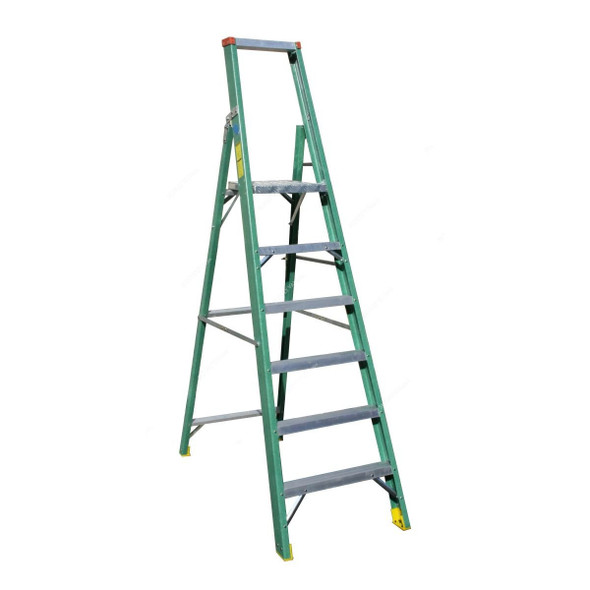 Penguin Fibreglass Platform Ladder, FGPF, 5+1 Steps, 1.4 Mtrs, 150 Kg Weight Capacity