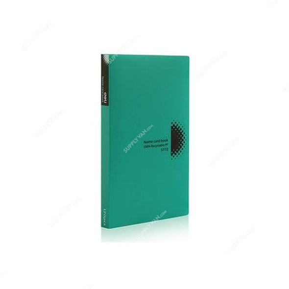 Deli Business Card Book, 5773, A4, 240 Pockets, Green