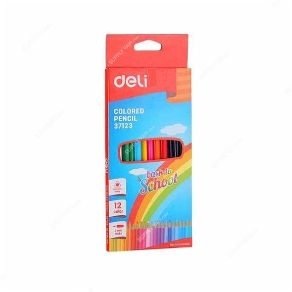 Deli Color Pencil, E37123, Multicolor, 12 Pcs/Pack