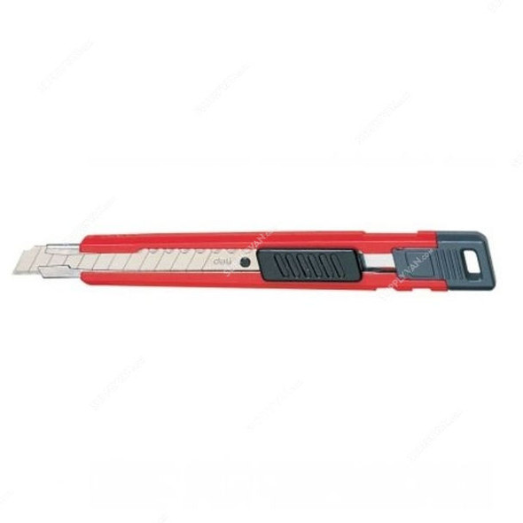 Deli Utility Knife, E2032, ABS and Steel, 9 x 80MM, Red