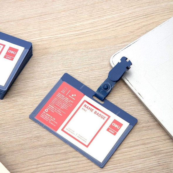 Deli Name Badge, E5742, Strap Clip, 68MM
