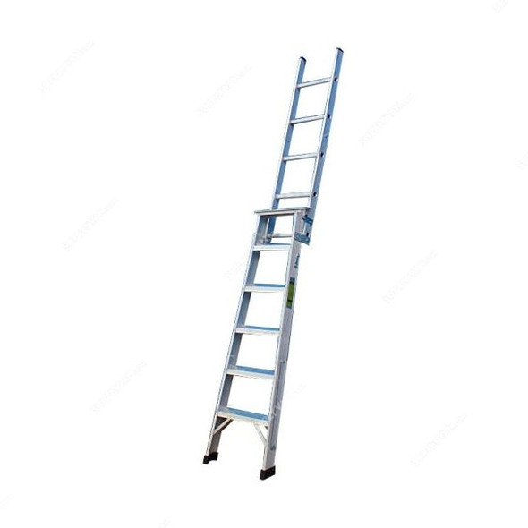 Unique Dual Purpose Ladder, USDPAL-06, Aluminium, 2 Sides, 6 Steps, 1.8 Mtrs, 150 Kg