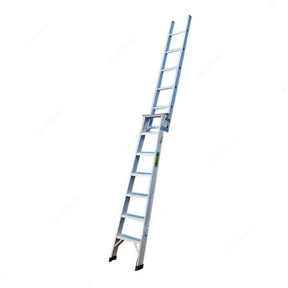 Unique Dual Purpose Ladder, USDPAL-07, Aluminium, 2 Sides, 7 Steps, 2.1 Mtrs, 150 Kg