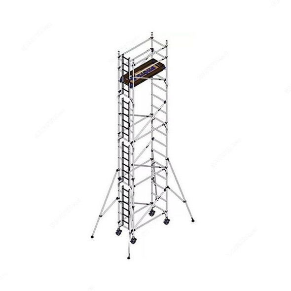 Unique Single Width Scaffolding Tower, USSW, Aluminium, 8.30 Mtrs, 250 Kg