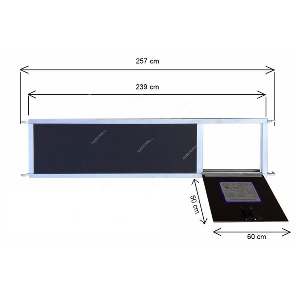 Unique Double Width Scaffolding Platform With Trapdoor, USDW-PTD, Aluminium, 2.50 Mtrs