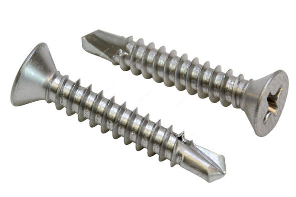 All Screw Fasteners Self Drilling Screw, Countersunk Head, M4.8 x 50MM, 500 Pcs/Pack