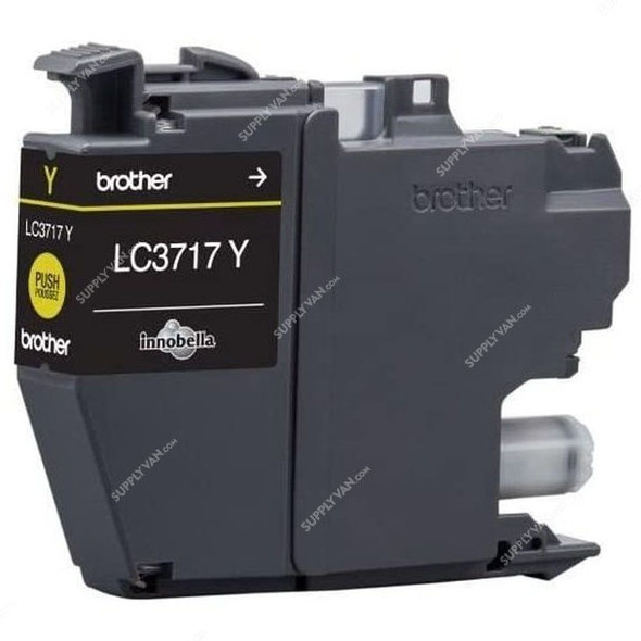 Brother Ink Cartridge, LC3717Y, 550 Pages, Yellow