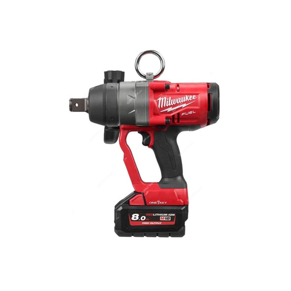 Milwaukee High Torque Impact Wrench Kit, M18ONEFHIWF1-802X, Fuel, 1 Inch, 18V