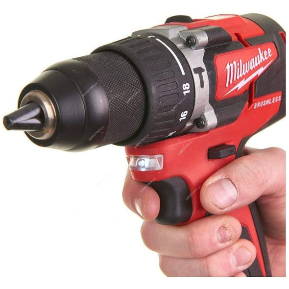 Milwaukee Compact Brushless Percussion Drill, M18CBLPD-0X, 13MM, 18V