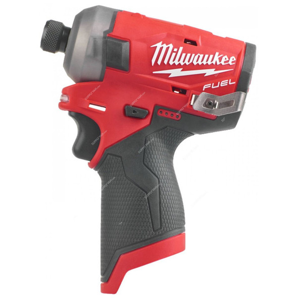 Milwaukee Hydraulic Impact Driver, M12FQID-0, Fuel, 1/4 Inch Hex, 12V