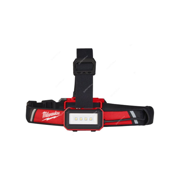Milwaukee Rechargeable Hard Headlamp, L4HLRP-201, 600 LM, 4V