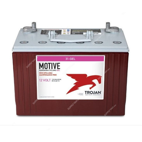 Trojan Motive Deep Cycle Battery, 31-Gel, 12V, 102Ah