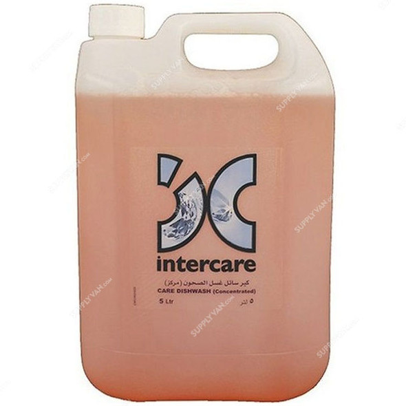 Intercare Lemon Dish Washing Liquid, 5 Ltrs