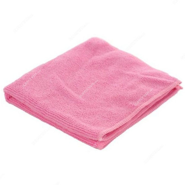 Intercare Microfiber Cleaning Cloth, 40 x 40CM, Red, 4 Pcs/Pack