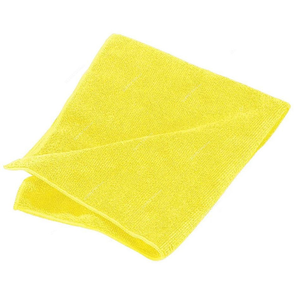 Intercare Microfiber Cleaning Cloth, 40 x 40CM, Yellow, 4 Pcs/Pack