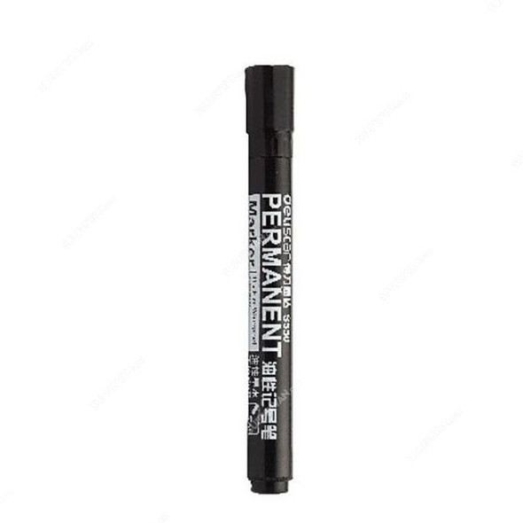 Deli Permanent Marker, ES550A, Black, 12 Pcs/Pack