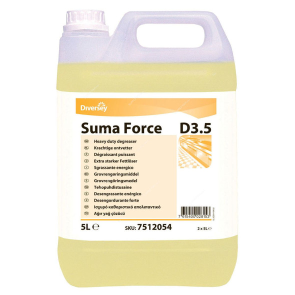 Diversey Suma D3.5 Heavy Duty Degreaser, 7512054, 5 Ltrs