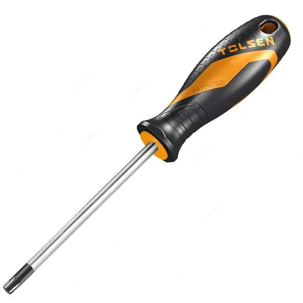 Tolsen Screwdriver, 20169, GRIPro, T8 Tip Size x 75MM Blade Length