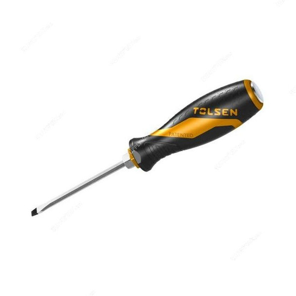 Tolsen Go-Through Screwdriver, 20111, GRIPro, 5.5MM Tip Size x 75MM Blade Length