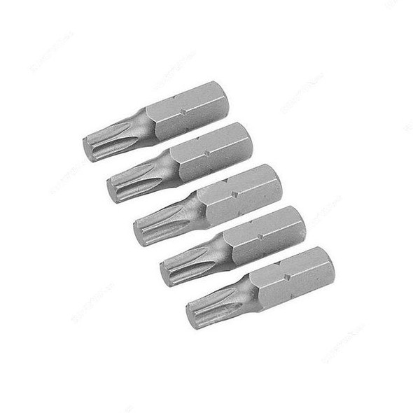 Tolsen Screwdriver Bit, 20279, T30 x 25MM, 5 Pcs/Pack