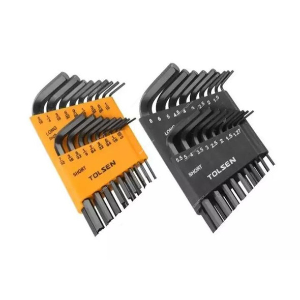 Tolsen Metric Hex Key Set, 20094, 36 Pcs/Set