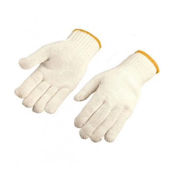 Tolsen Working Gloves, 45001, XL, White, 12 Pcs/Pack