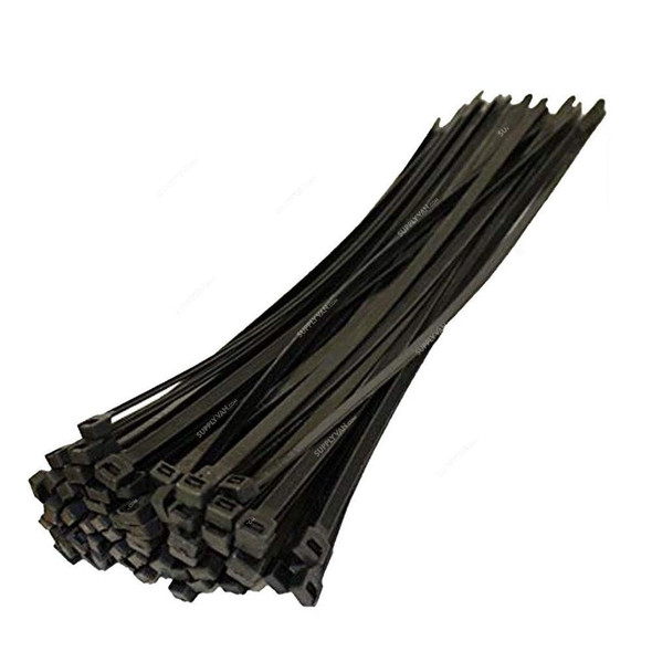 Tolsen Cable Tie, 50120, Nylon, 4.8 x 300MM, Black, 100 Pcs/Pack