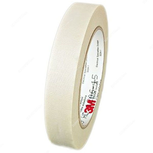 3M Glass Cloth Electrical Tape, Scotch 27, 19MM x 20.1 Mtrs, White