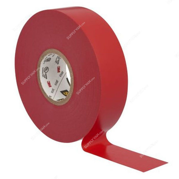 3M Vinyl Electrical Tape, Scotch 35, 19MM x 20.1 Mtrs, Red