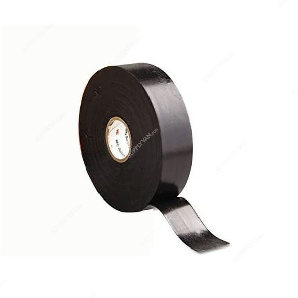 3M Linerless Rubber Splicing Tape, Super 130C, 19MM x 9 Mtrs, Black