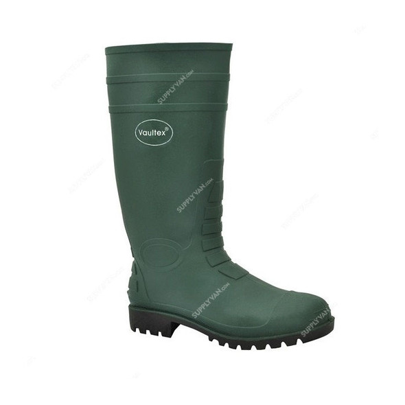 Vaultex Steel Toe Gumboots, RBG12, Size38, Green