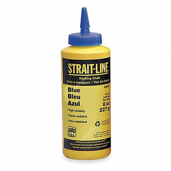 Strait Line Marking Chalk Refill, 64901, Temporary, 8 Oz, Blue