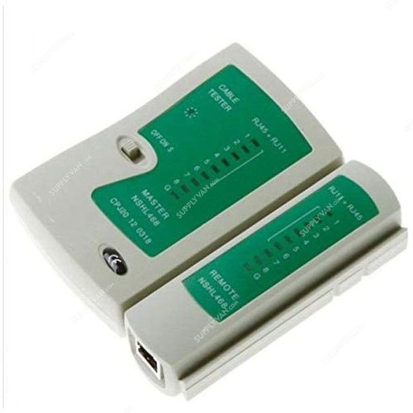 Huayang USB Network LAN Cable Tester, C119, Cat 5, White and Green