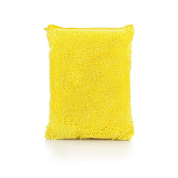 Rhinomotive Upholestry and Interior Cleaning Sponge, R1808, Microfiber, Yellow and Grey