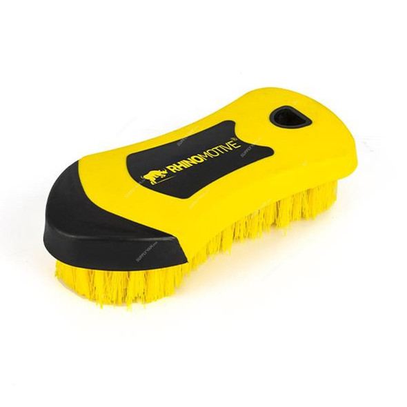 Rhinomotive Convertible Top Brush, R1814, Plastic, Black/Yellow