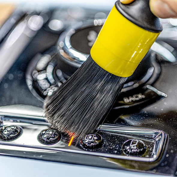 Rhinomotive Specialist Detailing Brushes, R1817, Plastic, Black/Yellow, 5 Pcs/Set