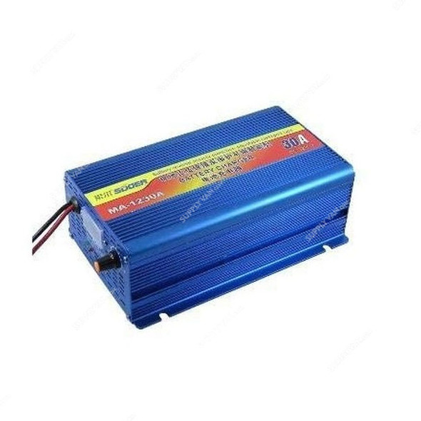 Suoer Battery Charger, MA-1230A, 30A, 12V, Blue