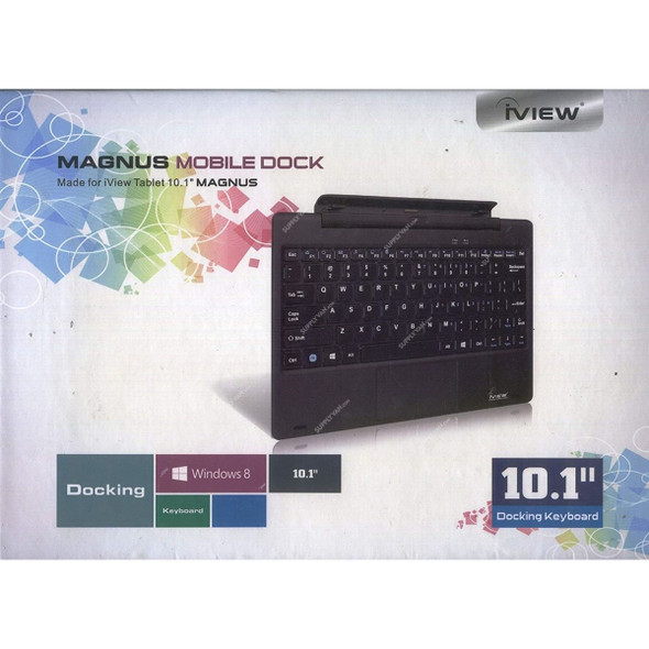 Iview Magnus Mobile Docking Keyboard, 10.1 Inch, Black